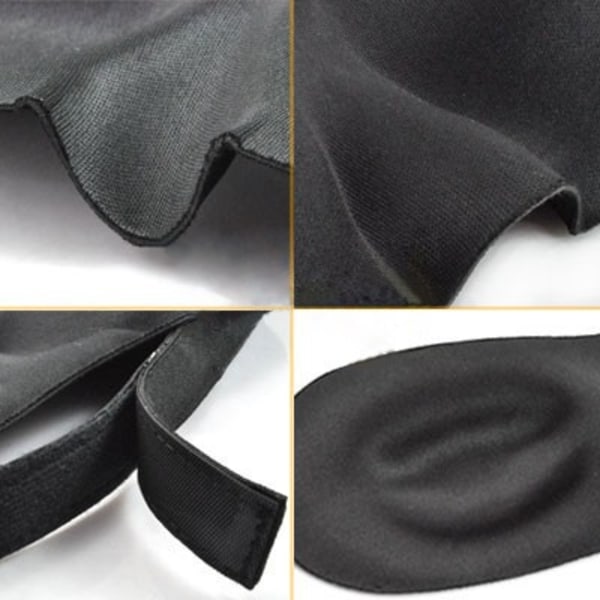 Sovmask 3D foam lyxig skön Svart Black