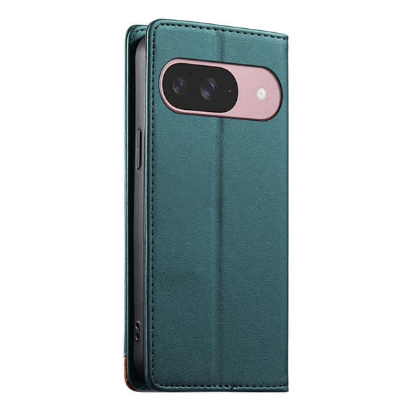 DIERFENG Plånboksfodral med färgblockerad logotyp för Google Pixel 11 och 11 Pro Grön