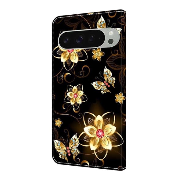 För Google Pixel 10 Pro XL Plånboksfodral Mönstertryckt PU-läder Flip Stativ Mobilfodral multifärg