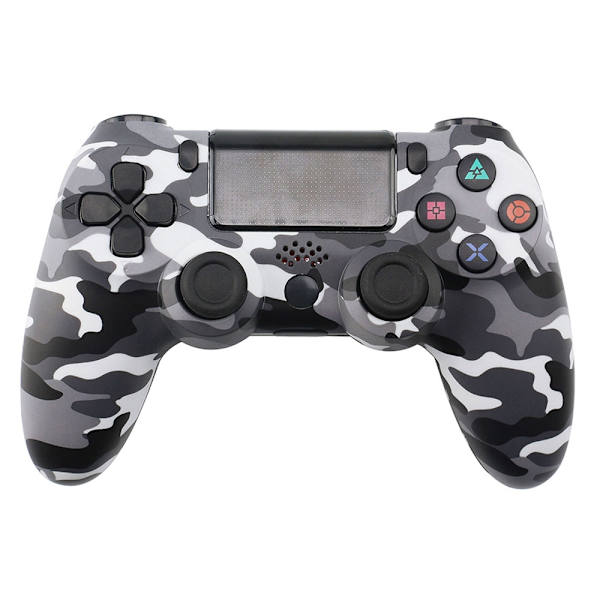 Trådlös spelkontroll för Sony PS4 Bluetooth Gamepad med Vibration - Kamouflage grå