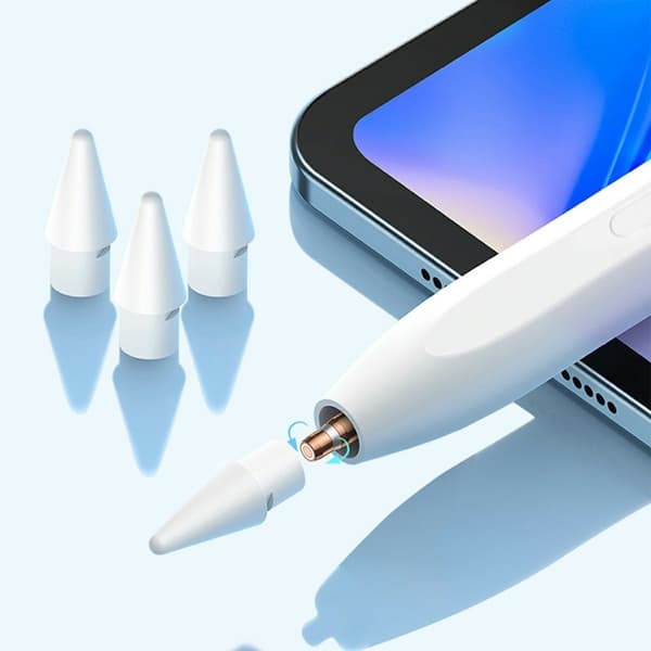 BENWIS For iPad Capacitive Stylus Pen 230mAh Battery Tilt Sensitivity Pen White