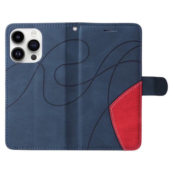 Til iPhone 15 Pro KT Series - 1 Dobbeltfarvet etui Blue