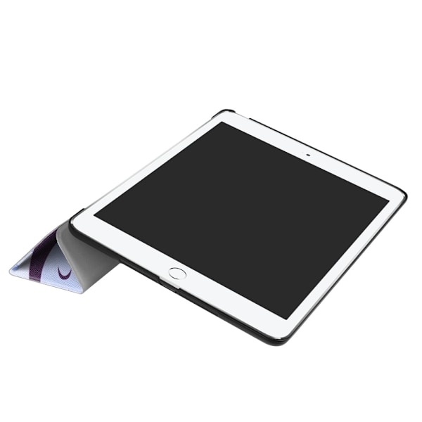 iPad 9.7" (2017 / 2018) Slim fit tri-fold fodral - Napping Owl multifärg