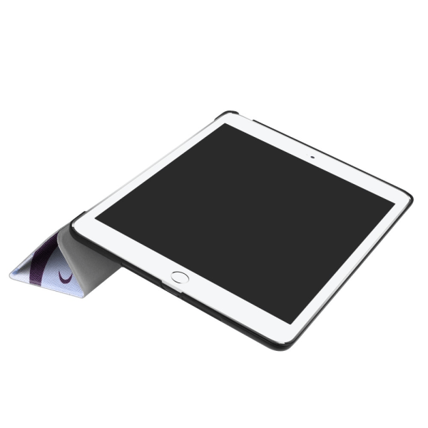 iPad 9.7" (2017/2018) Trifoldbart deksel med smal passform - Napping Owl Multicolor