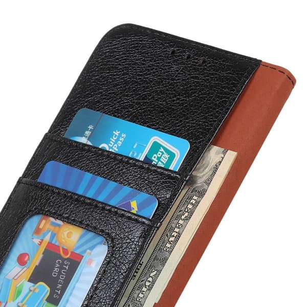 Motorola Moto G84 Plånboksfodral Textured Split - Svart Svart
