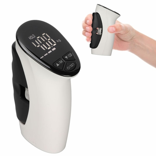 Grip Power Trainer Automaattinen sieppaus Smart Hand Dynamometer Digitaalinen voimamittari White