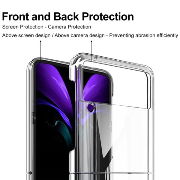 IMAK Air II Pro TPU skal baksida för Samsung Galaxy Z Flip3 5G Transparent