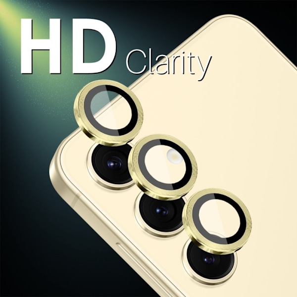 NORTHJO for Samsung Galaxy S25 Herdet Glass Kameralinsebeskytter Gold