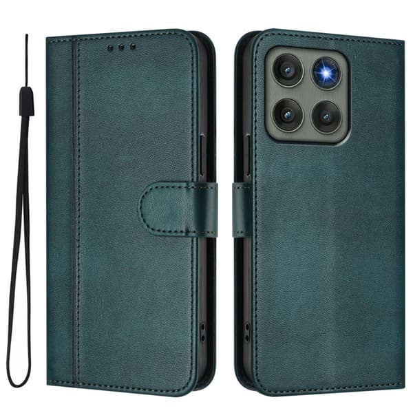 Til Motorola Edge 60 Pro 5G Etui Pung Stand Retrostruktur Green