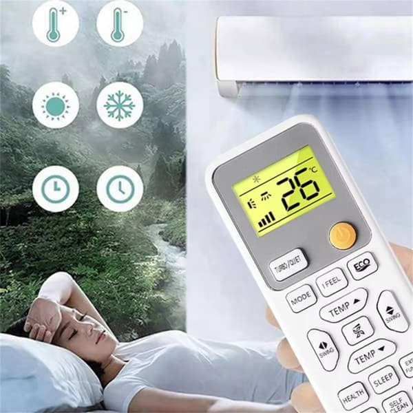 Fjärrkontroll Ersättning för 0010406609E för Haier Air Conditioner Vit