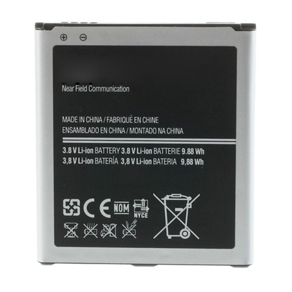 Samsung Galaxy S4 I9500 I9505 2600mAh 3,8 V litiumioniakku B600BE Black