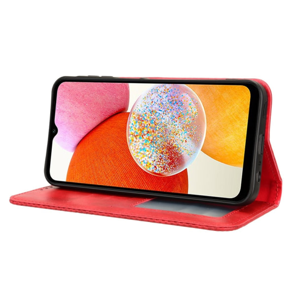 Wallet Stand Flip-telefonetui til Samsung Galaxy A15 5G Red