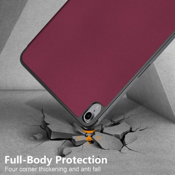 Trifoldet stativetui til iPad 10.9 (2022) Tabletcover - Wien Red Wine red