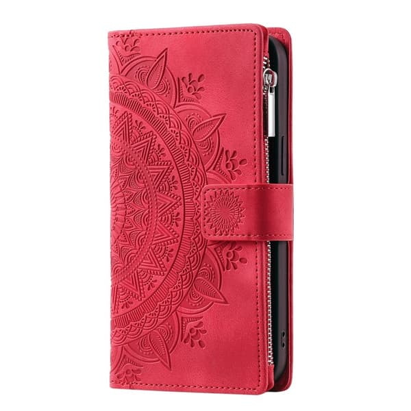 Xiaomi 17T Pro Lompakkokotelo Mandala Red