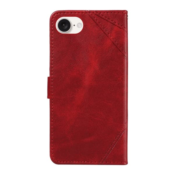 Lommebokdeksel til iPhone 17e / 16e – Geometrisk Linje Red