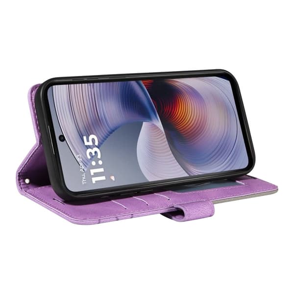 KT Lommebok-deksel til Motorola Moto G55 Purple