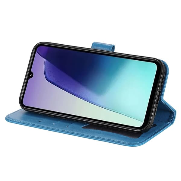 For Xiaomi Redmi 14C Veske Blomster Telefondeksel Blue