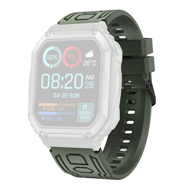 Armband För Garmin Fenix ​​7 / 7 Pro / 6 / 5 22 mm silikon - Grön Grön