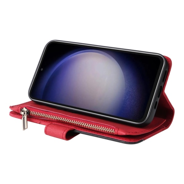 KT Multifunktion Series-5 Til Samsung Galaxy S23 FE Telefontaske Red
