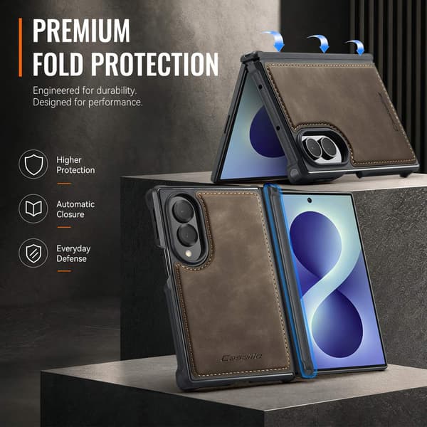 CASEME Magnetisk telefoncover til Samsung Galaxy Z Fold8 Brown
