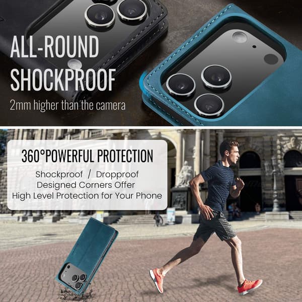 CASEME Lommebok-deksel iPhone 17 Pro Blue
