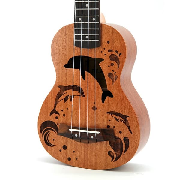 Sapele Ukulele 4-strengs musikkinstrument Brown