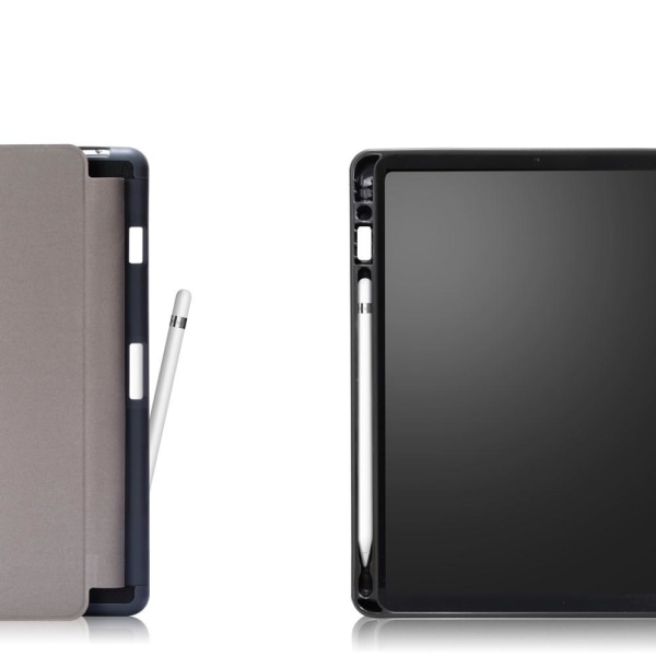 Trifoldet Stand Tablet-Taske til Apple iPad 10.2 2019/2020 /2021 - Sort Black