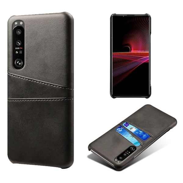 Sony Xperia 1 III 5G Deksel med Kortspor - Svart Black