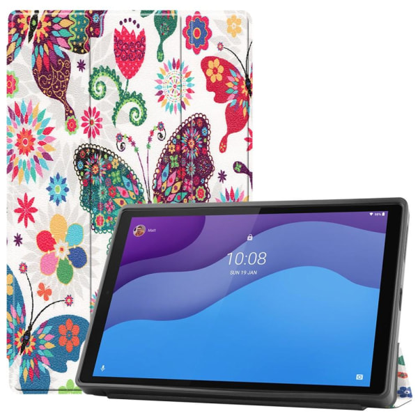 Kolminkertainen telinekotelo Lenovo Tab M10 HD Gen 2 - Butterfly Multicolor