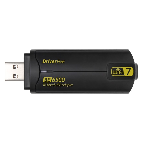BE6500 Driver Gratis 6500M Tri Band WiFi 7 USB 3.0 trådløs netværkskortadapter Black