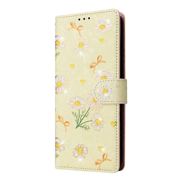 Til Samsung Galaxy A37 5G blomsterdeksel Yellow