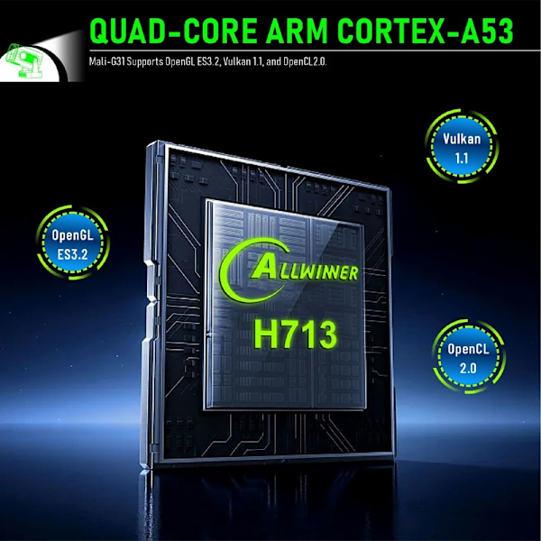 HY260 Pro -projektori 1 Gt + 8 Gt Android 11.0 WiFi6 BT5.4 Kotiteatteri 200 ANSI Lumenia White