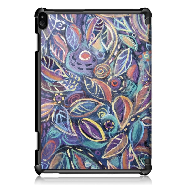 Tri-fold Stand Cover for Lenovo Tab P10 - Colorful Leaves Multicolor
