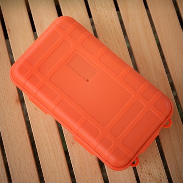 Outdoor Survival Sealed Box Vattentät Stötsäker förvaringsväska Svart