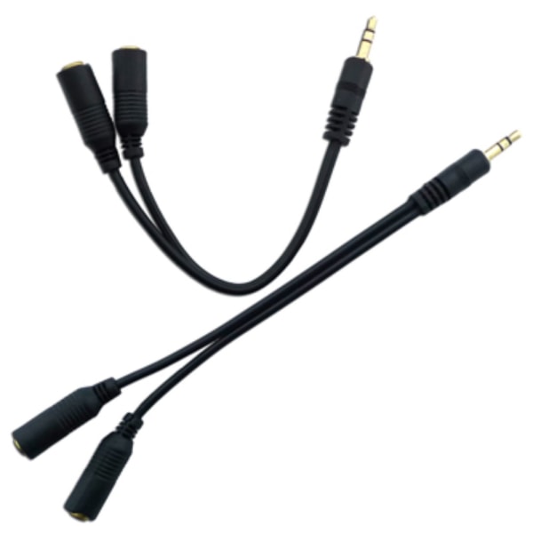 3.5mm hane till 2 honor Audio Splitter Kabel längd : 18,5 cm Svart