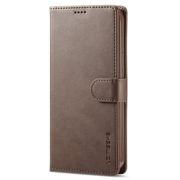 LC.IMEEKE Wallet Case for iPhone 15 Pro Max - Coffee Dark brown