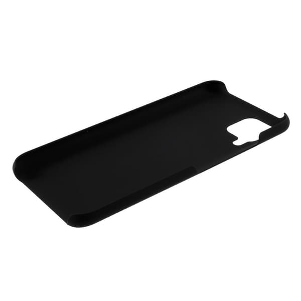 Huawei P40 Lite Gummiert Hardplastcover - Sort Black