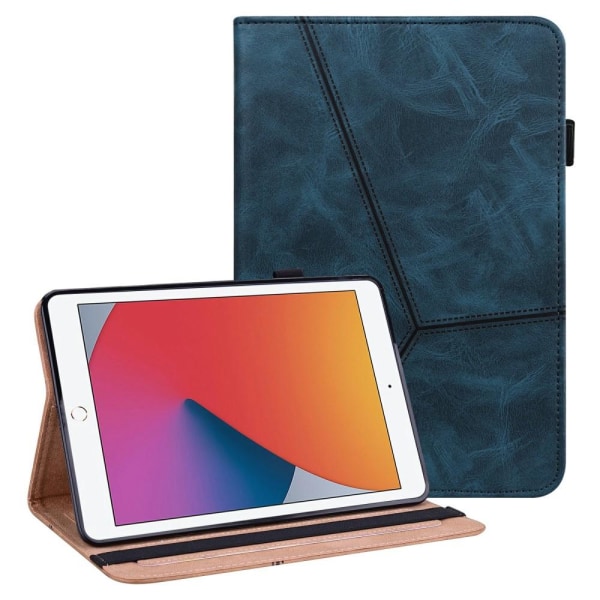 Til iPad 10.2 (2021)/(2020)/(2019) Almindeligt PU-læder tabletcover Blue