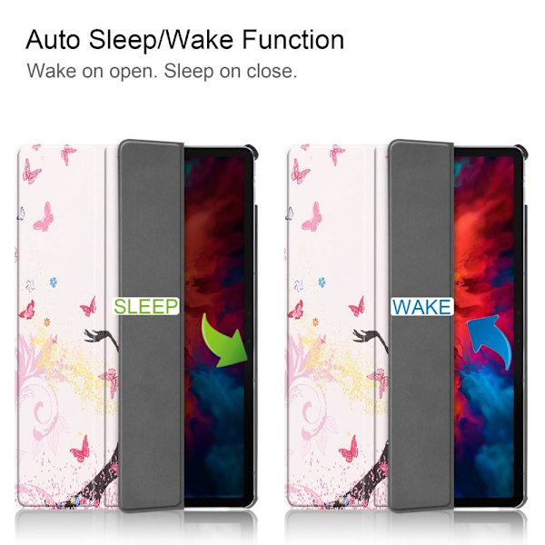Trefoldelig veske til Lenovo Tab P11 Pro TB-J706F - Skjønnhet Multicolor