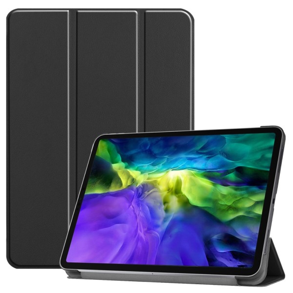 PU-nahkainen kolminkertainen teline älykotelo iPad Pro 11" - musta Black