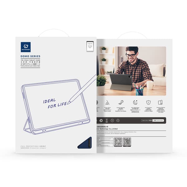 DUX DUCIS Tablettikotelo jalustalla Samsung Galaxy Tab S12+ puhelimelle Blue