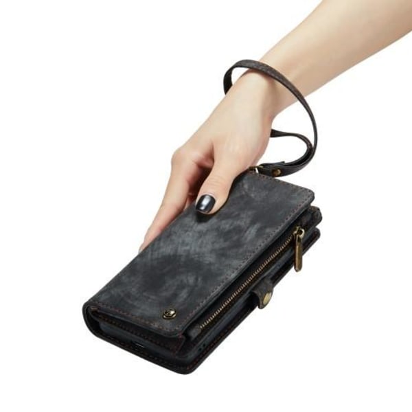 Samsung Galaxy S23 Retro läder plånboksfodral - Svart Svart
