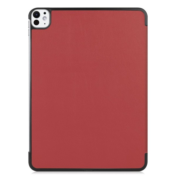 Til iPad Pro 11 (2024) Etui Tre-fold Stativ Tablet Cover - Vinrø Wine red