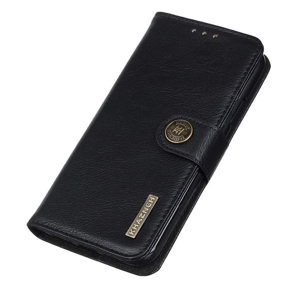 KHAZNEH Lommebok Stativveske For Motorola Moto E22 4G / E22i 4G Black