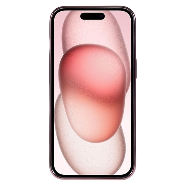 Till iPhone 15 TPU-skal Elektropläterad Rynkad - Rosa Pink