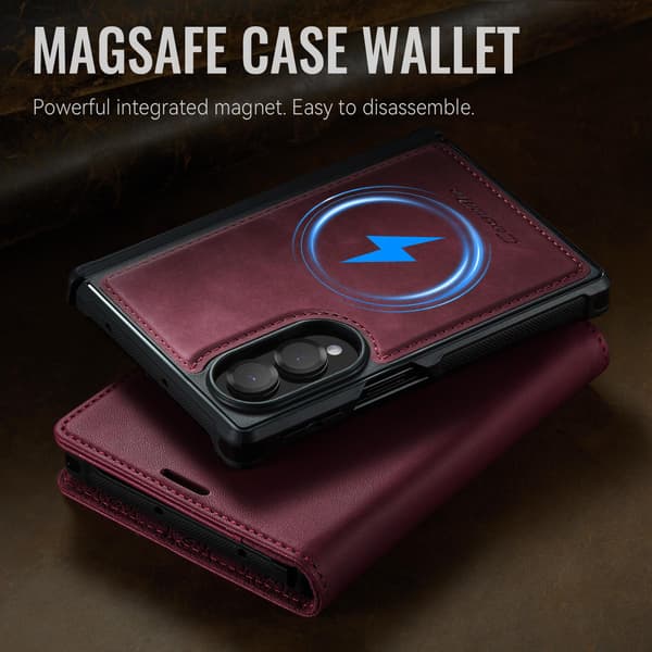 CASEME Magnetisk telefonpungcover til Samsung Galaxy Z Fold8 Red