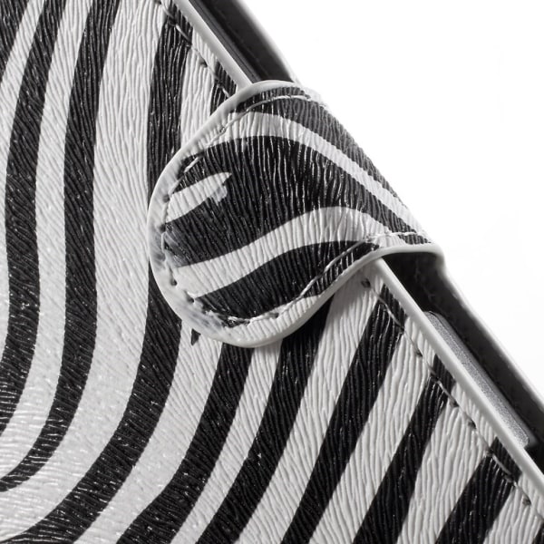 Sony Xperia Z3+ E6553 Zebra Stripe Wallet Case Multicolor