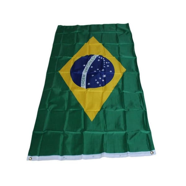 Brasil Flagg 90x150 cm banner utendørs innendørs festdekorasjon Green