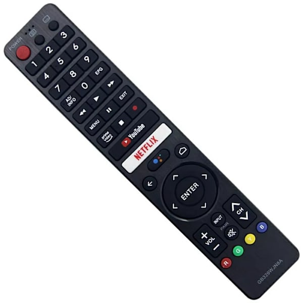 TV-fjernkontroll erstatning for GB326WJN8A for Sharp TV-stemmefunksjon Black