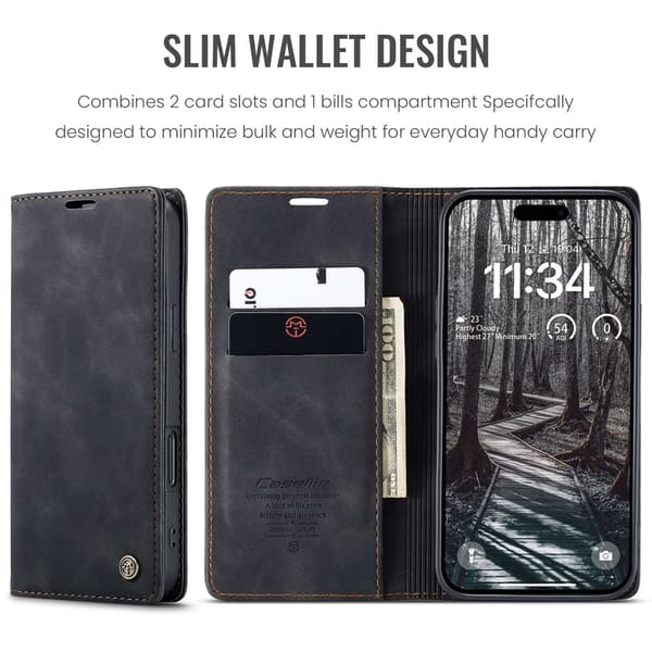 CASEME Lommebok-deksel Til iPhone Air Black
